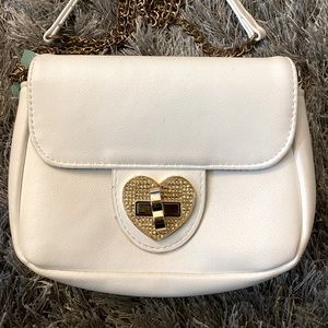 White clutch purse